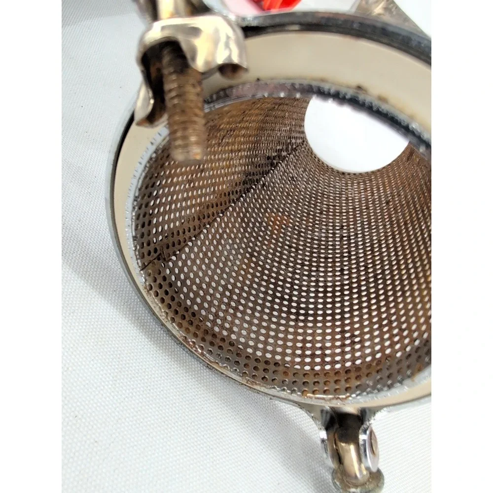vtg Victorio Food Strainer Silver No. 200 *3 Screens* Set Manual Sauce Maker